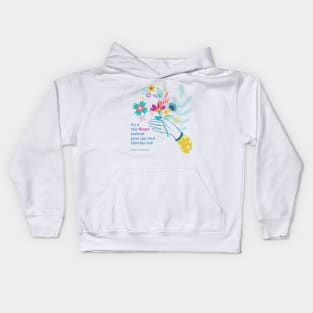 Flowers everywhere Kids Hoodie